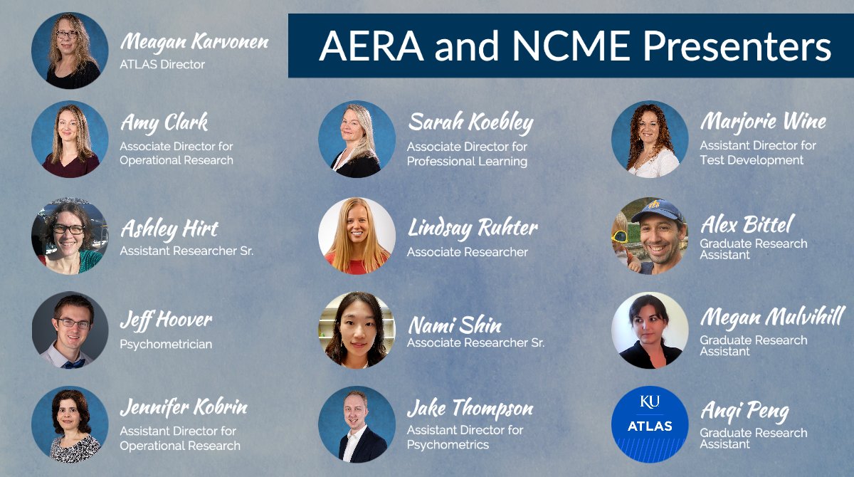 atlas4learning's tweet photo. Don’t miss any ATLAS presentations and add “check the ATLAS presentation schedule” to your morning routine at #NCME23 and #AERA23!
https://t.co/xWnPikeMBn
#Research #Education #Assessment https://t.co/FbFk2oXwoe