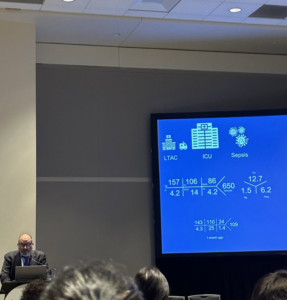 High knowledge density in the room: Captivating electrolyte talks from @VelezNephHepato @NephRodby @kidney_boy at #NKFClinicals