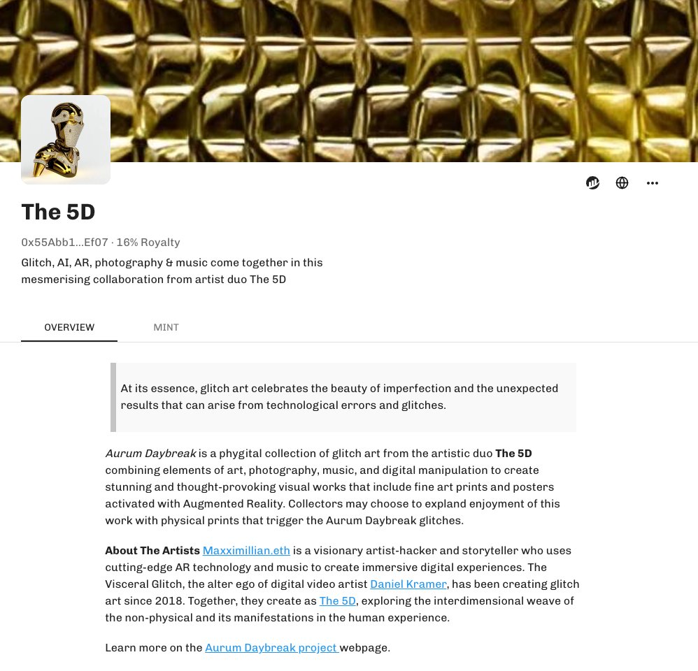 maxximillian's tweet photo. Impressed with our new @NiftyKitApp collection page! Y'all really smushed it with the Overview page for V7 #ERC2535.
Thank you for being the absolute best at what you do—and all the love you wrap around your artists.
See it here 👉 The 5D - NiftyKit #nft https://t.co/jJVEGwiUyR https://t.co/70aEDgbF4i