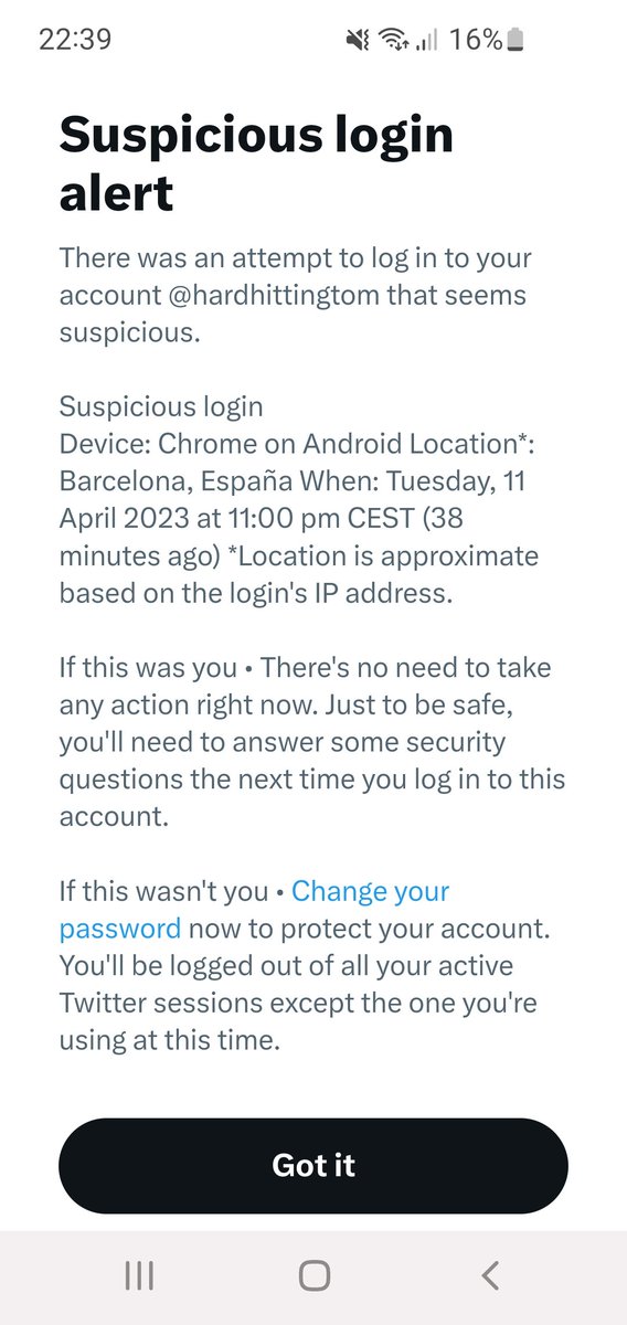 hardhittingtom's tweet photo. Has anyone else had a message like this? https://t.co/xiNaUNNBO4