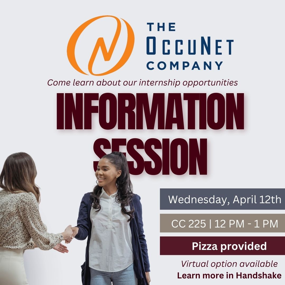 wtcareer's tweet image. Hear from Occunet representatives TOMORROW!
ow.ly/jXaa50NAbn2
#WTInfoSession #WTEmployerOnCampus #WTInternshipAlert #WTFullTimeJobAlert