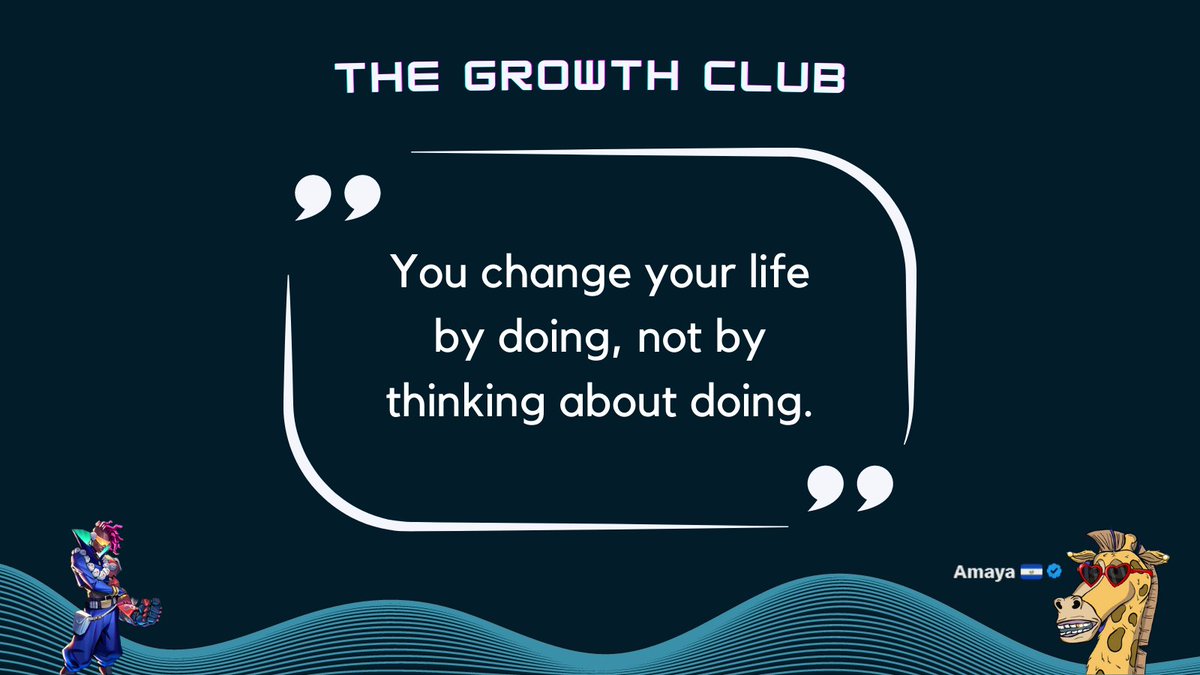 Amaya3du's tweet image. Gm with a purpose 2⃣9⃣☀️

Are you taking action on the things that you think about doing❓
