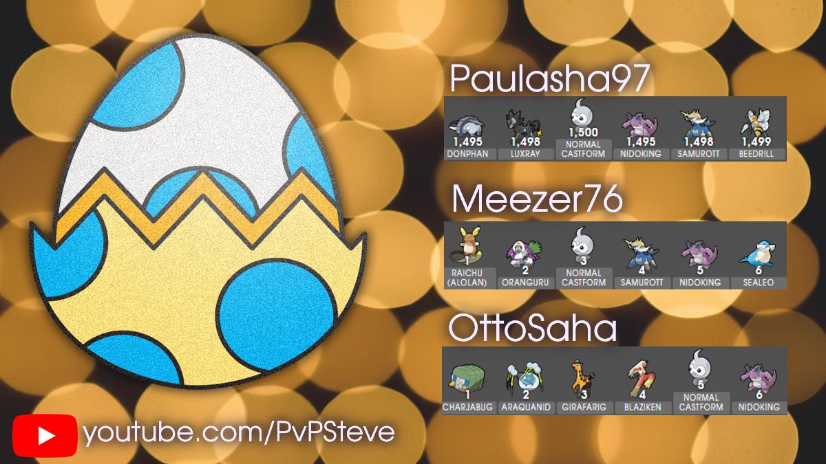 PvPSteve1's tweet image. On the hunt for @SilphGG Polkadot Cup content??? 🔎👀

Well....here are three tournament sweeps from three talented #battlers using 13 unique Pokemon!!!😊

@Paulasha97 - youtu.be/twMF_pEps_g
@Meezerem - youtu.be/TgkGXgYtkgw
OttoSaha - youtu.be/UuP3KNGMjn8