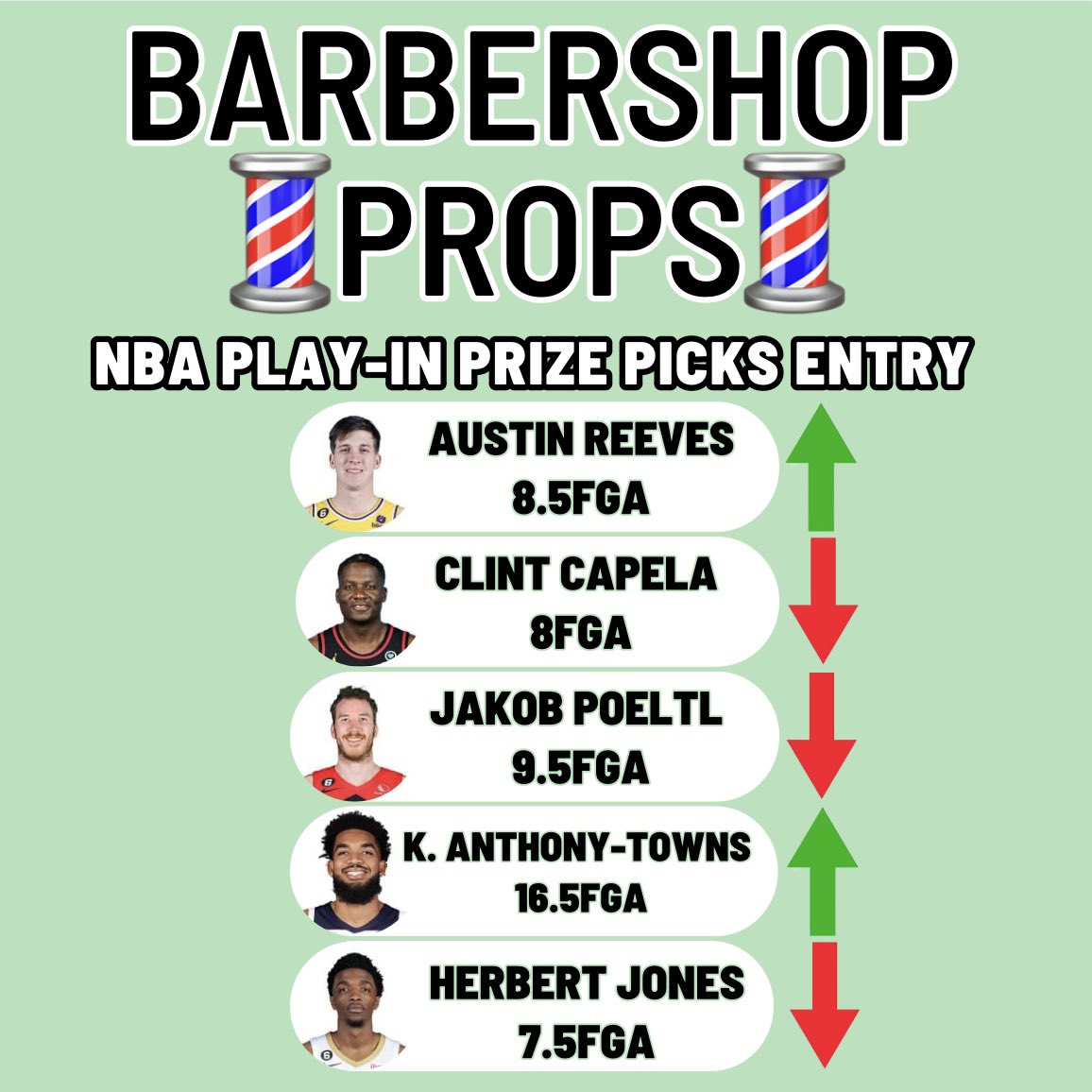 NBA PLAY-IN TOURNEY PRIZE PICKS ENTRIES💈🔥🧪⬇️