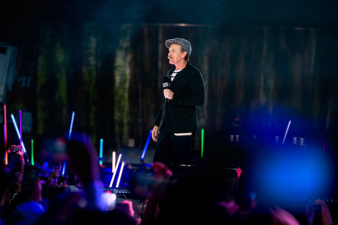 DanJamieson's tweet image. Ewan McGregor at the Celebration Live! Stage. 

#StarWarsCelebration 
#YesSWC2023