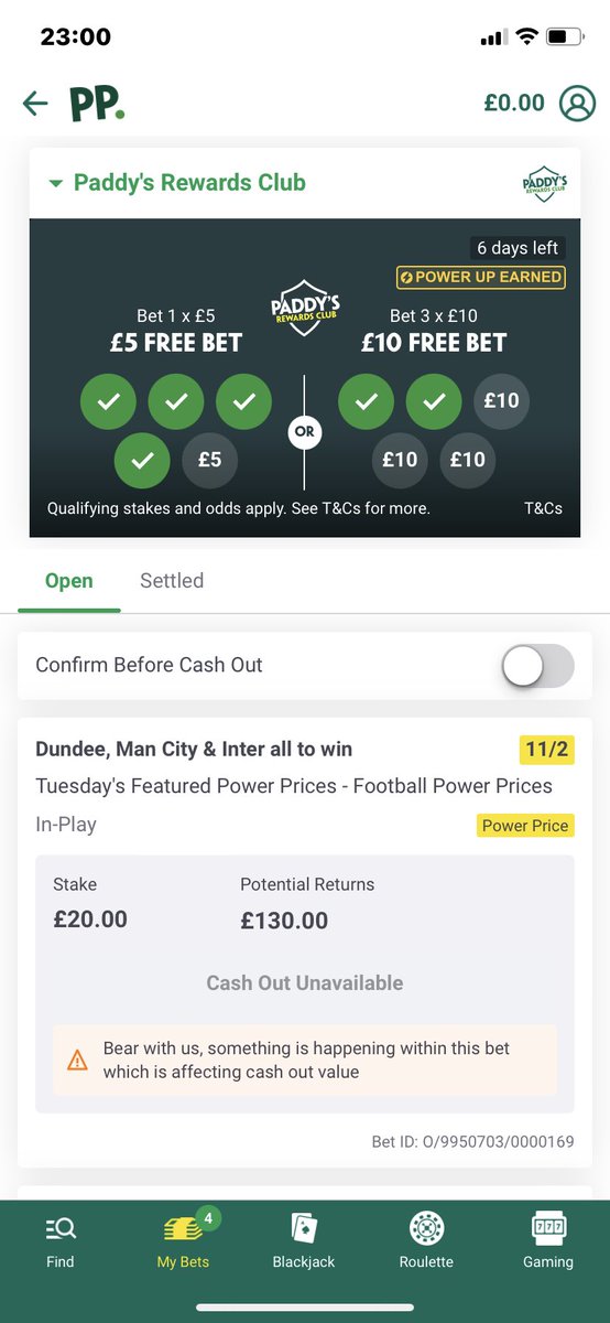 markyounggggg's tweet photo. @paddypower @AskPaddyPower where’s my money??!! https://t.co/gRMoATcXoJ