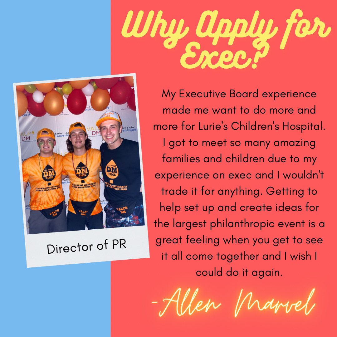 Thinking about applying for Exec?

Hear from senior and Director of Public Relations, Allen Marvel, and see why he thinks you should apply for exec.

The link is in our bio! Don’t forget the application closes in 3 DAYS!