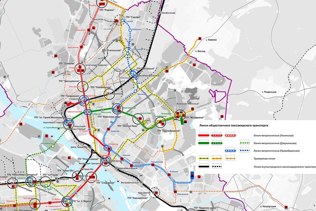 Когда поисковиком ищешь перспективную схему новосибирского метро, в основном появляются варианты нарисовынные по амбициозным советским планам.
Но, оказывается, есть и более актуалтная (и не такая амбициозная) схема.