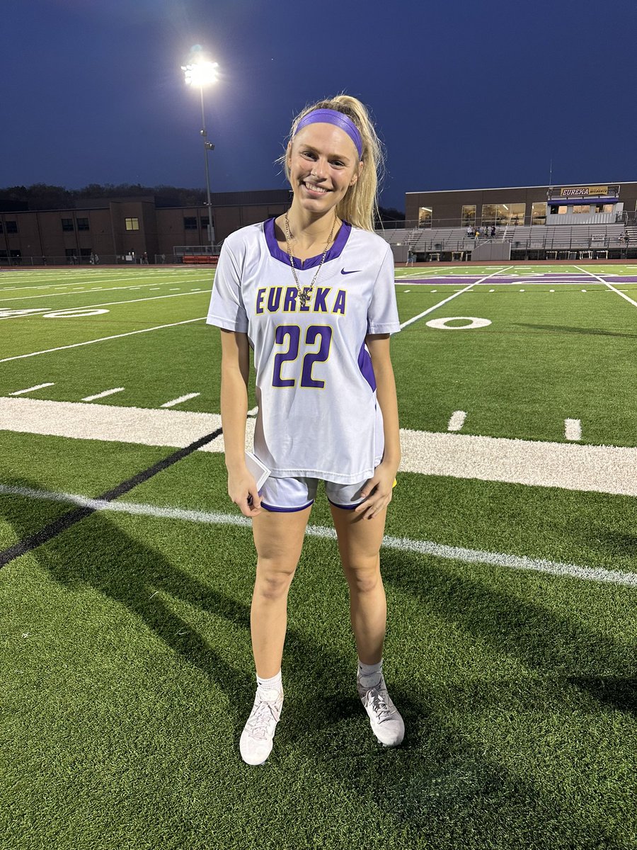Our varsity squad won 17-6 today! The GOAT of the game went to junior attacker Bailey Boulay for her goal scoring, ability to handle pressure and make smart choices on attack as well as her defense in the ride and hard work!