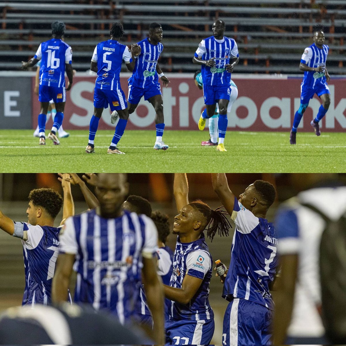 Haititempo's tweet photo. 🚨 Victoire Historique du Violette AC ( 2-1) contre Léon 🇲🇽

Le Violette AC est le premier club haïtien à faire tomber un club mexicain en Ligue des Champions de la CONCACAF.

Monumental 👏🏾🇭🇹⚽ https://t.co/5DLEa0N7qp