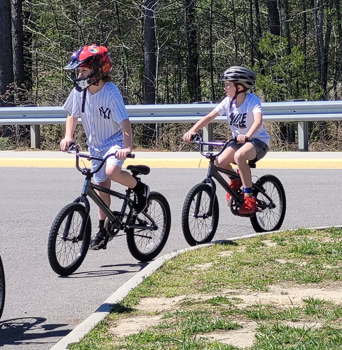 First day of bikes in P.E., what a perfect weather day for it. Thank you, Mr. Bourne, for a great lesson.<a href="/OldHundredES/">Old Hundred Elementary School</a>
