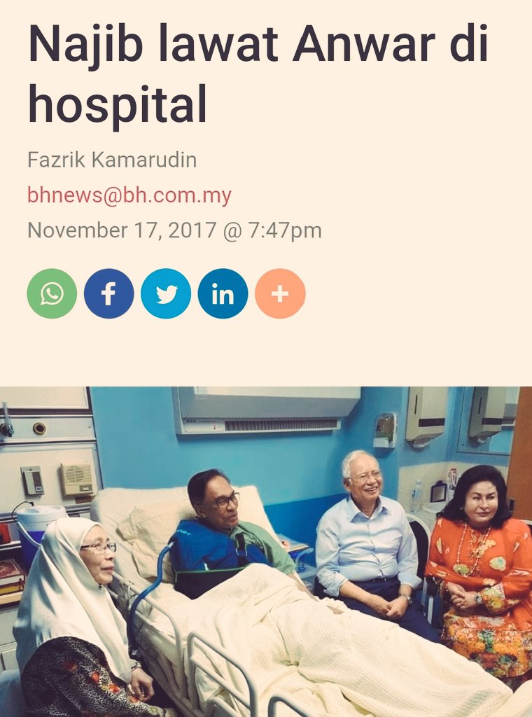 Sehari dua selepas PH jadi kerajaan persekutuan, PM <a href="/chedetofficial/">Dr Mahathir Mohamad</a> dah umumkan pengampunan <a href="/anwaribrahim/">Anwar Ibrahim</a> OTW. Sekarang giliran DSAI pula untuk membuat sesuatu berkenaan dengan pengampunan <a href="/NajibRazak/">Mohd Najib Tun Razak</a>.