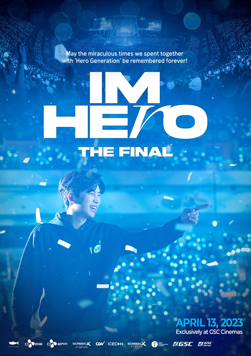Lim Young-woong, penyanyi Korea Selatan yang terkenal dengan genre trot & balada, akan mengadakan konsert encore, #IMHEROTheFinal yang menghangatkan Gocheok Sky Dome esok, 13 April! 🎤

Tiket untuk 2D & Screen X boleh didapati sekarang! Dapatkan hari ini di GSC! 😍 🎼