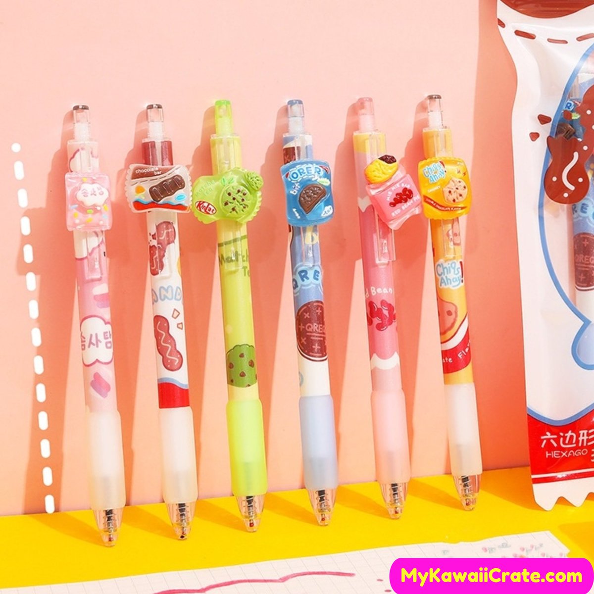 Introducing the #Kawaii Yummy Cookies Retractable Gel #Pens Set, a must-have for all #stationery  enthusiasts! 🍪etsy.me/3UvObCD😍 #kawaiipens #gelpen #cutestuff #schoolsupplies #toocute #sale #plannercommunity #diary #plannergirl #journaling #bujo #writingcommunity