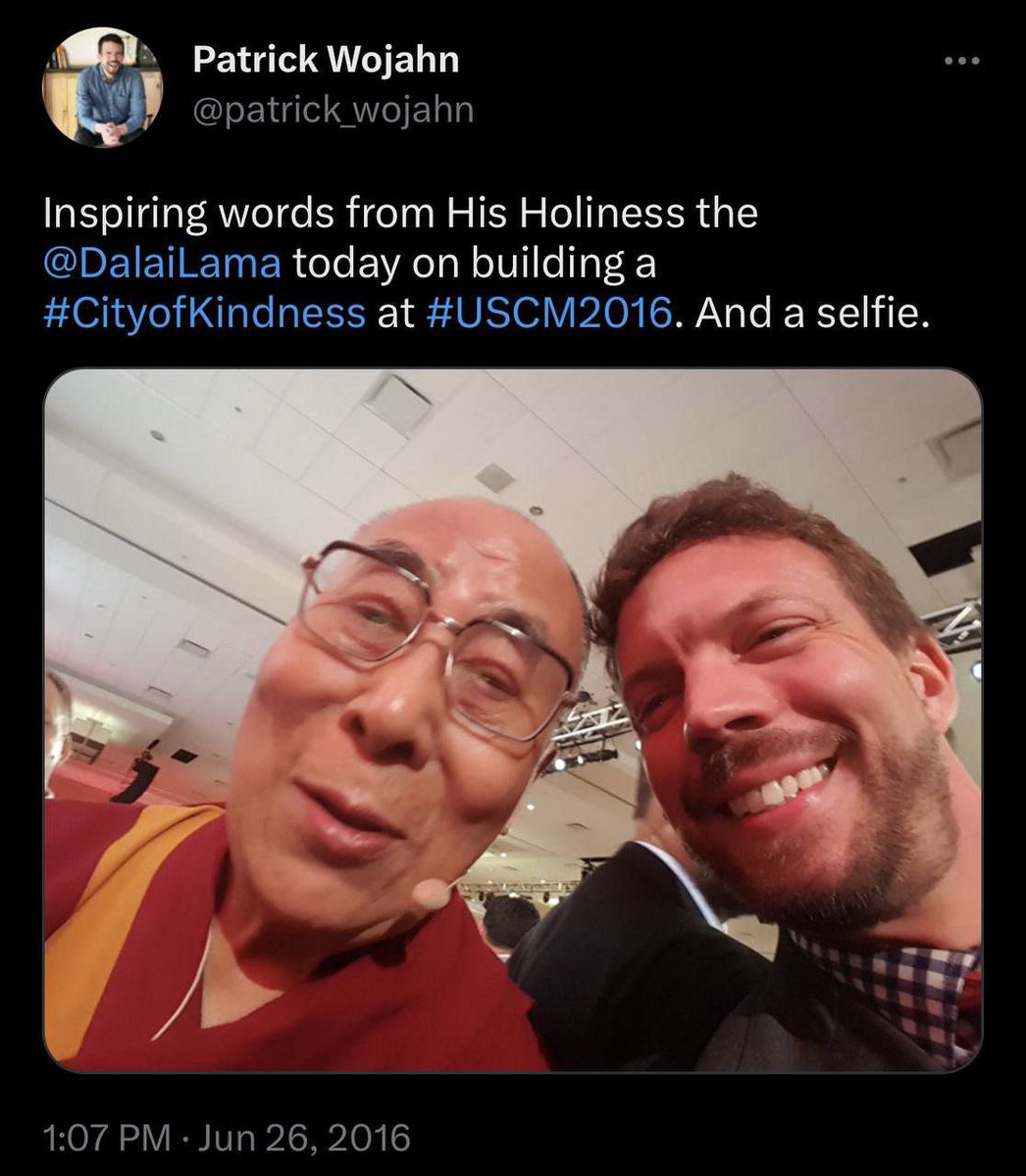 The pieces just keep on falling together... 

Patience!  The house of cards will fall.  God will not be mocked.

Vujan and Dalai Lama in 2016... 🌀🍕
