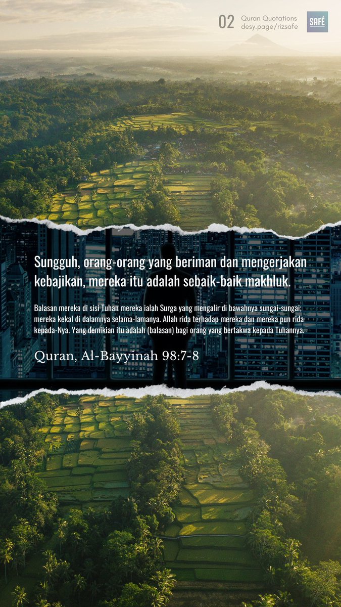 rizkysafe's tweet photo. Kalau hidup hanya untuk bekerja pagi hingga sore, makan, istirahat: apa bedanya kita dengan kerbau di sawah? #Islamic #Lockscreen #Wallpaper #القرآن https://t.co/NsXOH2mjIk