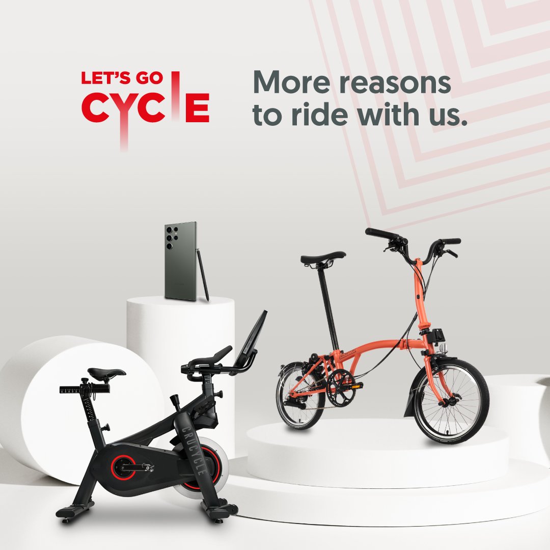 Have you secured your slot yet? Don't miss out on the chance to be part of Singapore's largest cycling fiesta. We are down to the last few days of registration-sign up by 24 April and stand to win a Brompton C Line, CRU TV Bike or Samsung S23 Ultra. #LetsGocycle