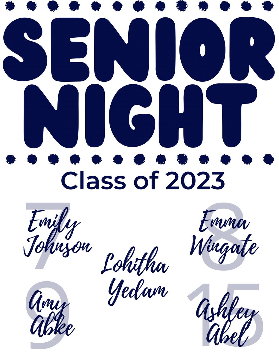 7LSoftball's tweet photo. It’s a great night to be a senior! Both JV and Varsity pick up wins tonight! Thank you seniors for everything you’ve done for our program 💙🧡 #UB23 https://t.co/K8ESYafHta