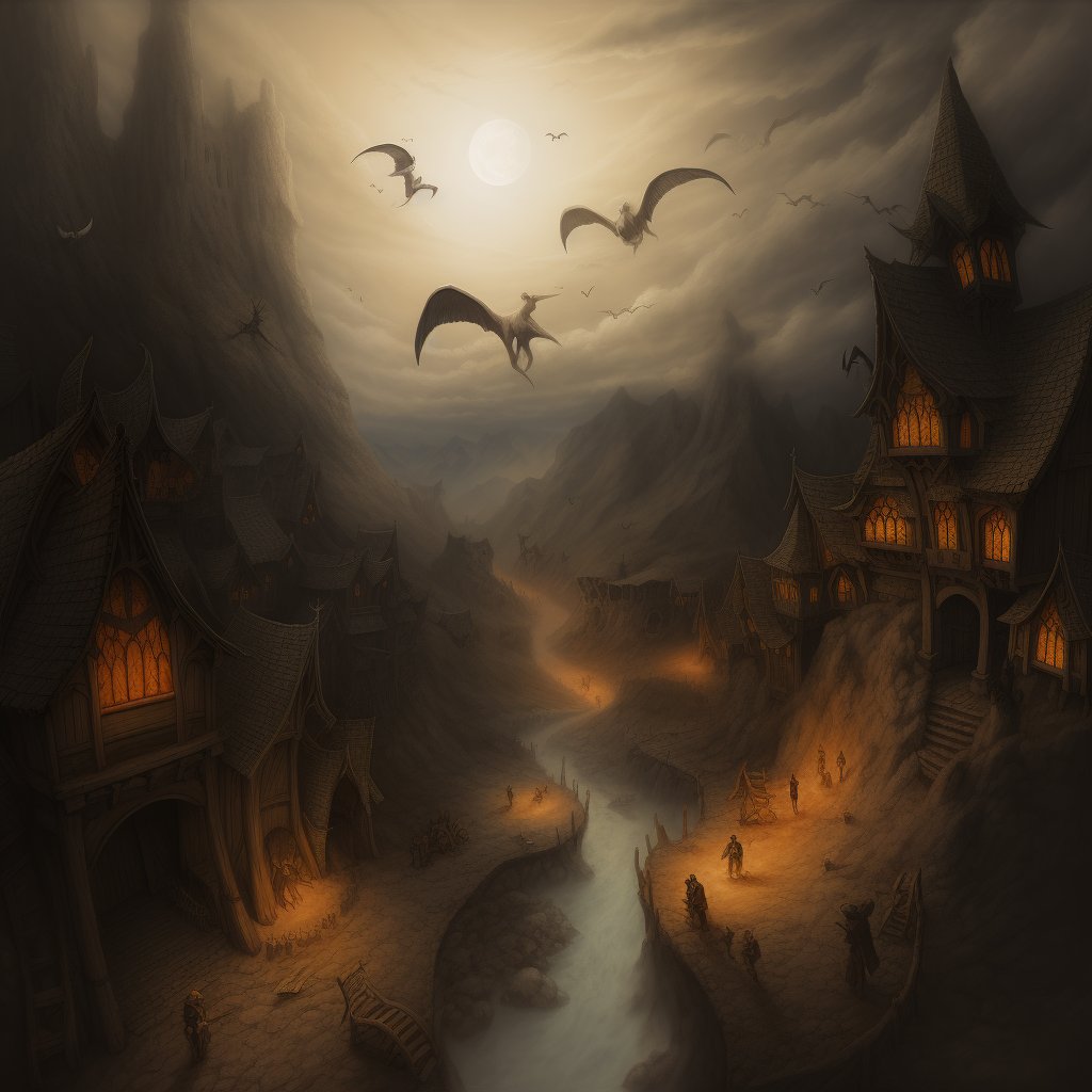 NotedNoOne's tweet image. Village on the road to Hell
#midjourney #midjourneyv5 #aiartcommunity #generativeart #ttrpg #rpg #dnd #roleplaying #tabletopgaming