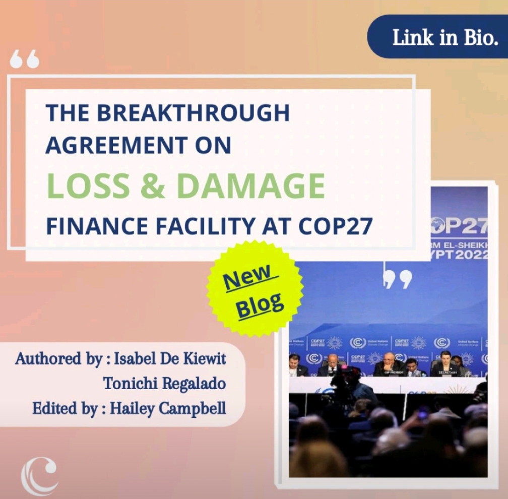 careboutclimate's tweet photo. Have you read our latest blog on "The Breakthrough Agreement on Loss and Damage Finance Facility @COP27", 📝co-authored by @Isabel de Kiewit & @Tonichi Regalado? It's refreshing to read!
Check it out! 🔗https://t.co/sHqkIs3wq3 #ClimateAction #LossAndDamage #Financefacility https://t.co/Bn0JtfJG2I
