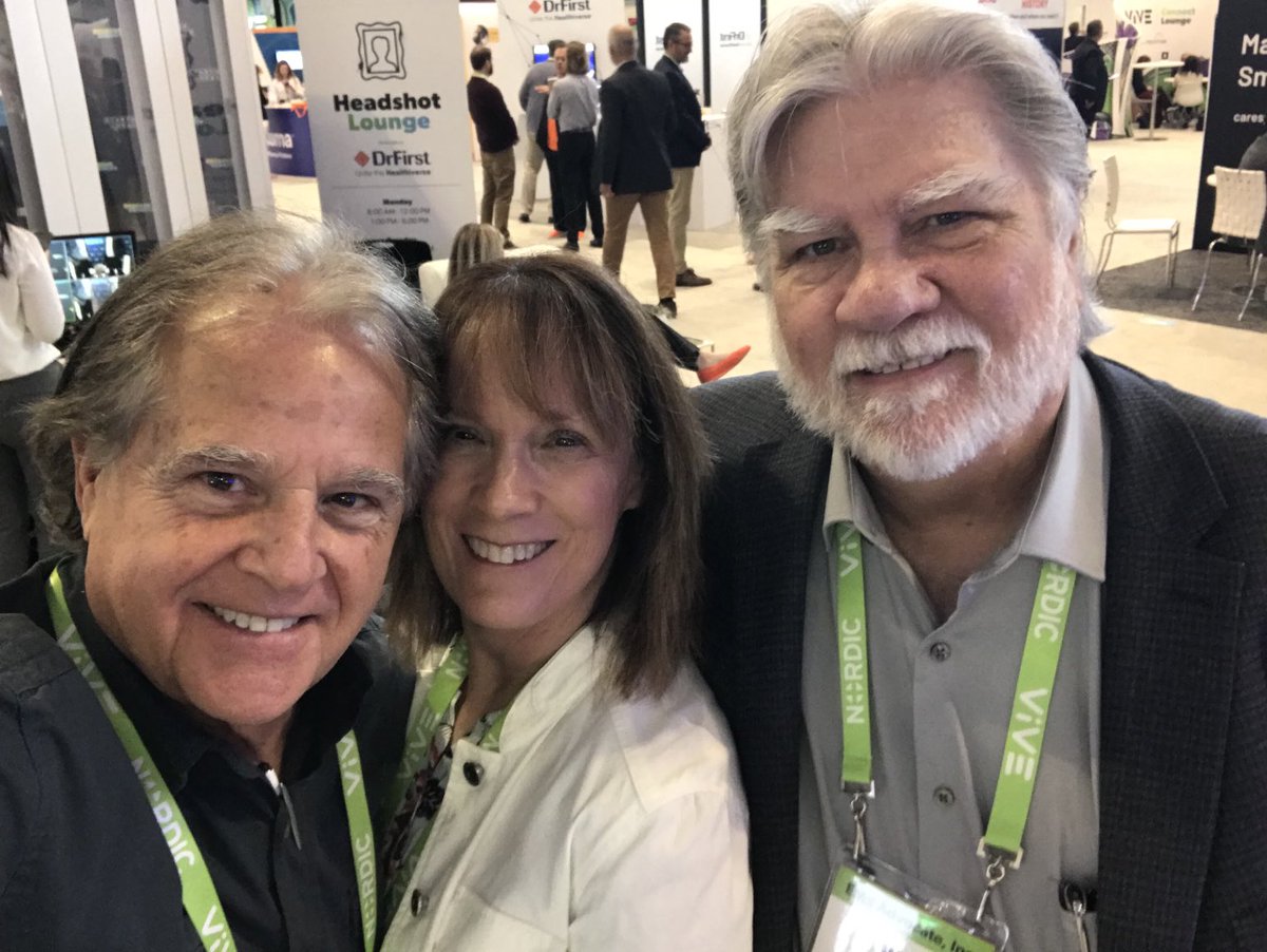 My favorite #vive2023 pic with colleagues ⁦@jimtate⁩ and ⁦@carolflagg⁩ #himss23