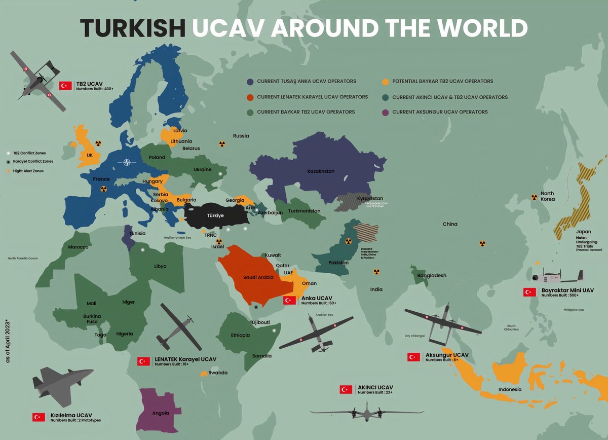 Turkish Unmanned Combat Aerial Vehicles Around the World! 🇹🇷