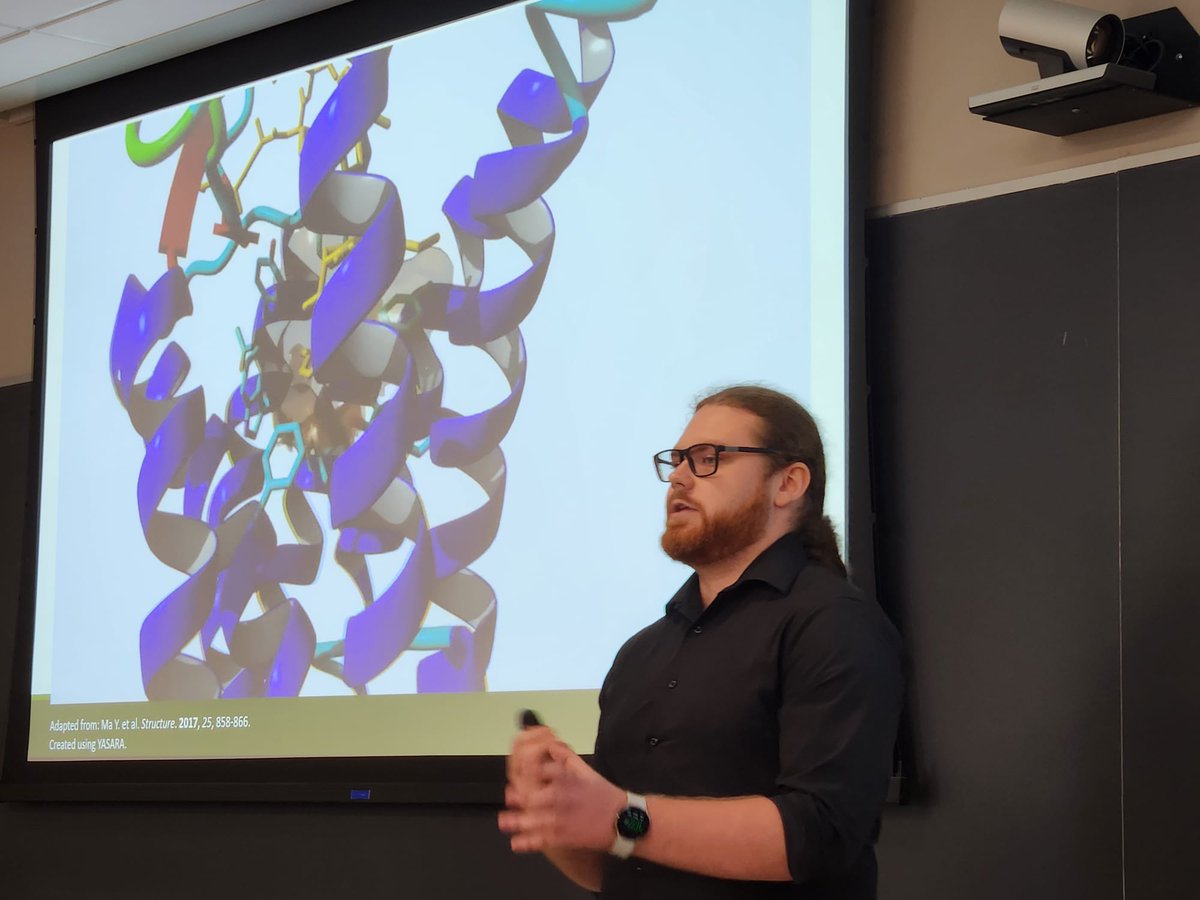 jakub_ettrich's tweet photo. On Monday I gave my senior seminar on BODIPY-Elabela bioconjugates!
I was very happy to share my research story from the past 2 years in the lab of Dr. Conrad Fischer at @BarryUniversity, whom I cannot thank enough for this opportunity.
#peptides #biochemistry #bioconjugates https://t.co/RW89i8xZO3