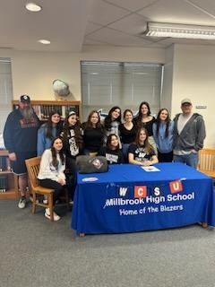 stolly23's tweet photo. It's official! Julia Stoliker signs to play @WestConnVB Proud coach, proud Dad. #MHSVB https://t.co/l1Rj9fGoI9