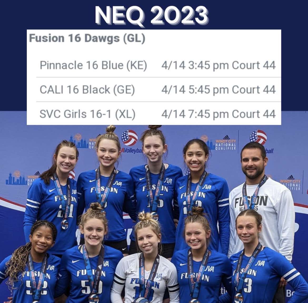 _SRobertson's tweet photo. Check out our schedule for Philadelphia this weekend! I am so excited to get back on the court with this team! I hope to see you there!!!💙🏐#16DAWGS
@NEQ_volleyball @ClubFusionVB https://t.co/3KX5N4corg