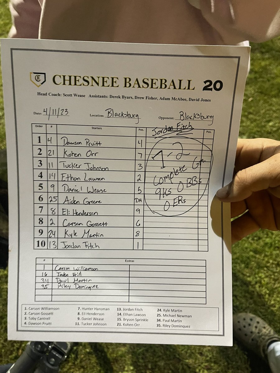 Jordan_Fitch864's tweet photo. I left my heart 💛 on that field tonight! I am super proud of my team and the way we worked together! Hard work pays off.. #SeniorYear @ChesneeBaseball @CokerU_Baseball @PresbyterianBSB @UpstateBSB @USCSumterBSE @UnionUsc @Limestone_BSB https://t.co/CLRXitBEFU