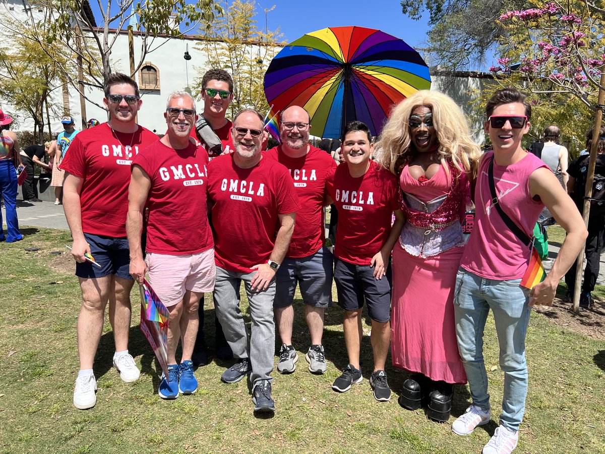 GMCLA's tweet photo. We are incredibly grateful for the amazing turnout and support that was received for #DragMarchLA on Sunday. Thousands of people and more than 40 #LGBTQ+ organizations came together to stand up for drag shows and the trans community! Let’s continue to stand united...[1/2] https://t.co/vot94nxNvl