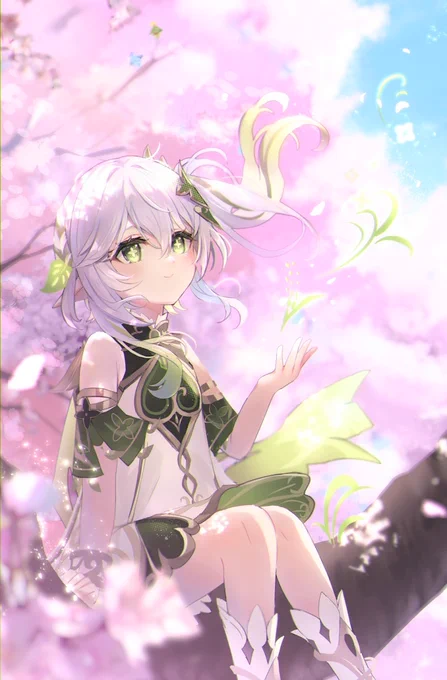 🌸サクラ咲クラクサナリデビ
#ナヒーダイラストコンテスト 