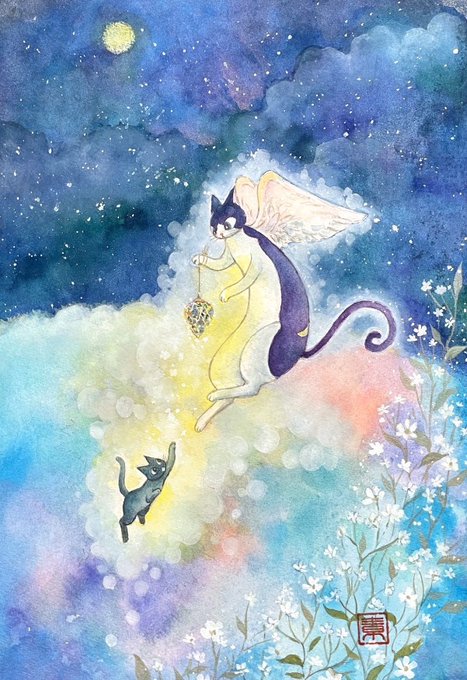 「黒猫 白い猫」のTwitter画像/イラスト(新着)｜3ページ目