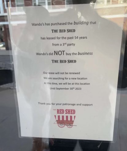 kevlncastro's tweet photo. WANDO’S: YOUR DAYS ARE NUMBERED. THIS WILL NOT STAND!
#JusticeForTheRedShed https://t.co/Jk1OHCJh22