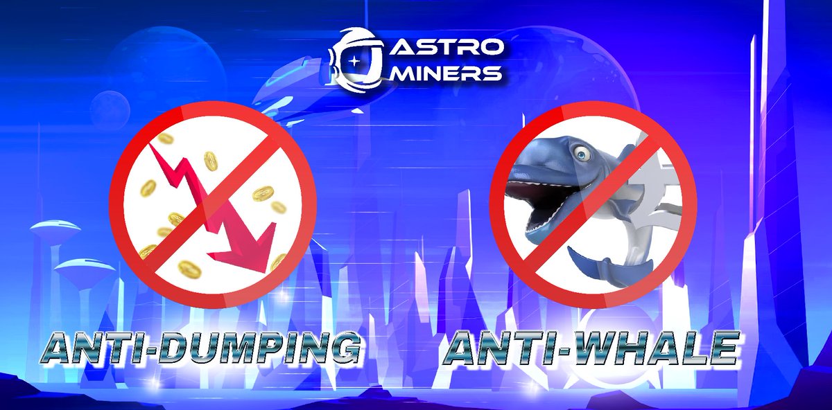 TheAstroMiner's tweet photo. 💎 We believe in the fair distribution of rewards and protecting the long-term interests of our community.

 ✨That's why we've implemented several anti-dumping and anti-whale measures to prevent market manipulation and ensure the project's longevity.
#AstroMiners #YieldFarming https://t.co/RDToTwtgEF