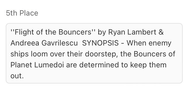 rlambertauthor's tweet photo. Squeaked through with 5th! We were really looking forward to writing this weekend, so very happy with that. Also, it will be the first story we write as Ryan and Andreea Lambert. @nycmidnight #shortstorychallenge2023 https://t.co/rIgFNHxVfW