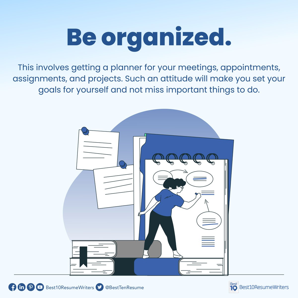 BestTenResume's tweet photo. Being a #NewEmployee in a company can be both exciting and challenging. ππ©βπΌπ¨βπΌ
Are you going in the right direction? Here are a few career reminders for new employees to make a lasting impression and eventually establish a good reputation. πΌ
#NewEmployeeTips #CareerAdvice (1/2) https://t.co/U8hLRBAHQr