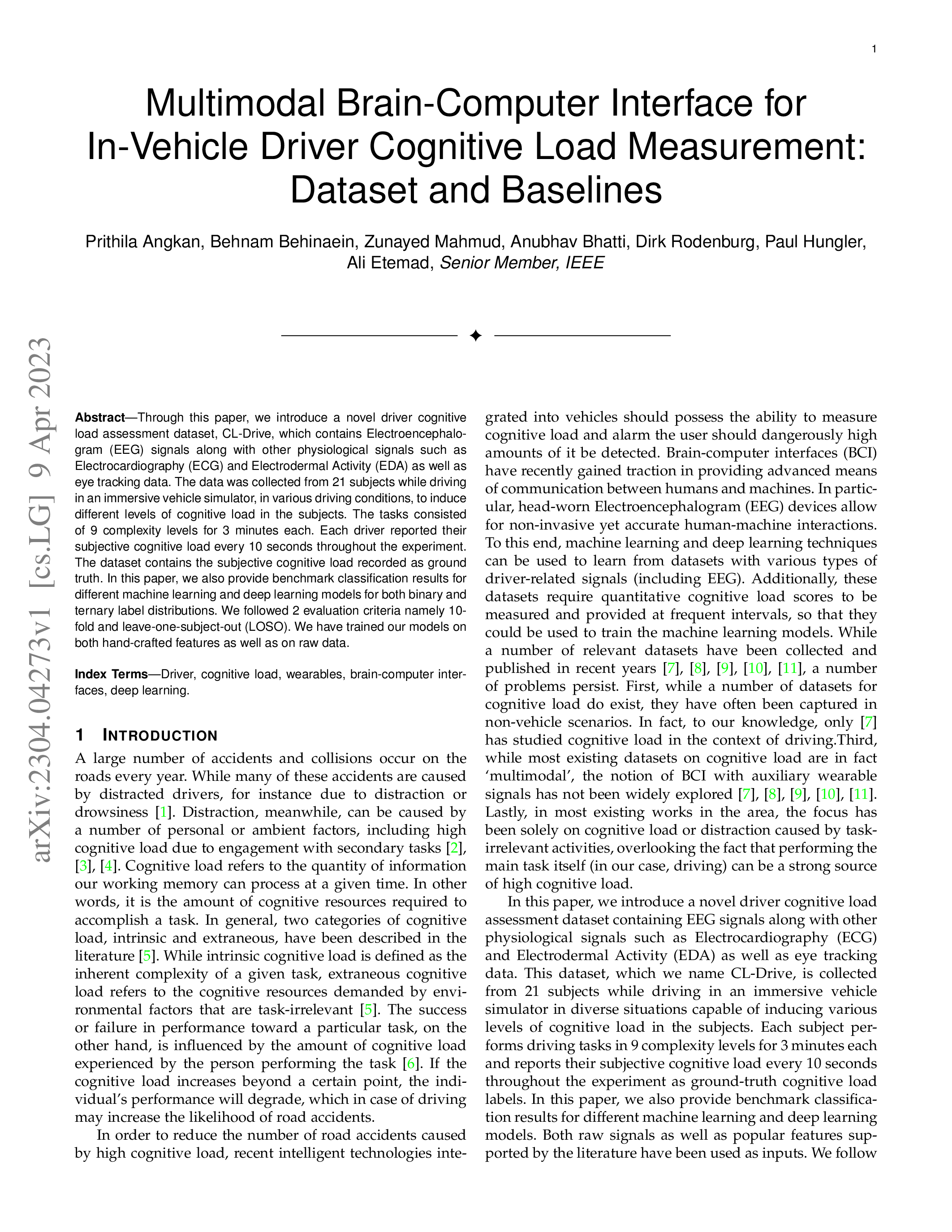 Semisance on twitter opendriver an open road driver state detection