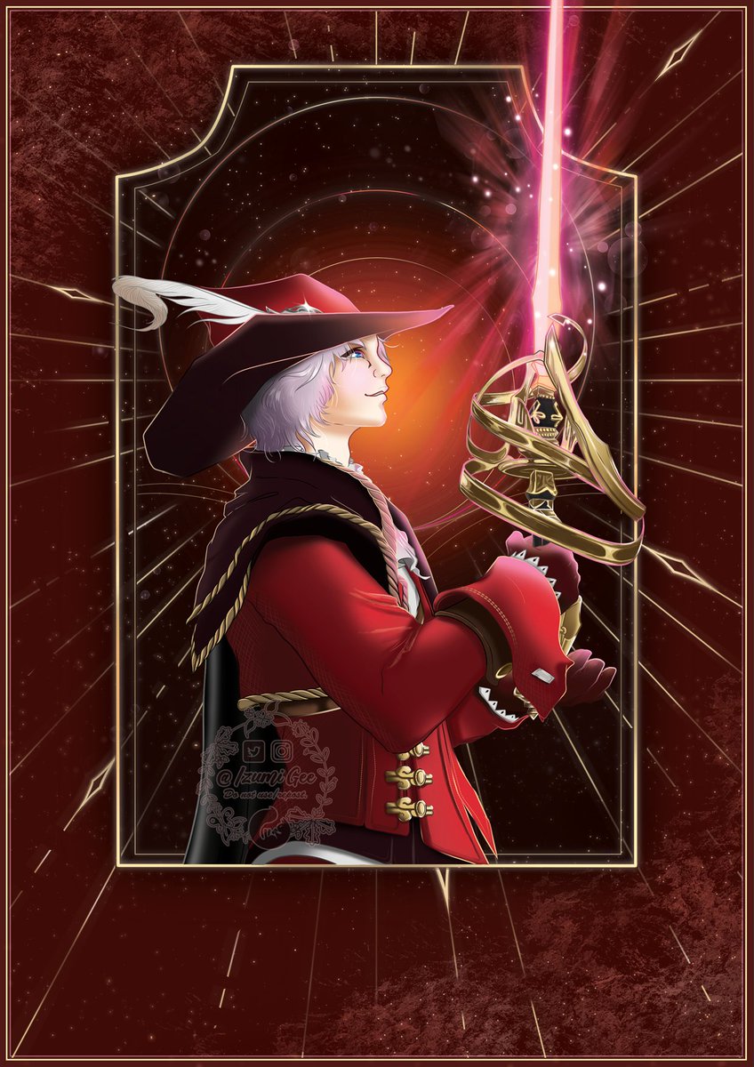 Izumigee's tweet photo. Oh Hey it's portfolio day!? Make room on the wagon I guess. Although I will say all my recent stuff is commission work. 😅#PortfolioDay #ffxiv https://t.co/dNjcUYXoC6