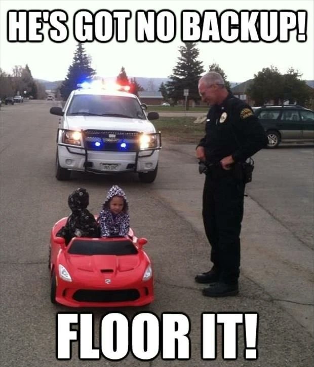 bailbonds's tweet photo. This meme is totally me and my bestie/neighbor Zane back in the day, lolllll 💨👮😆 https://t.co/8Nsz53yttr