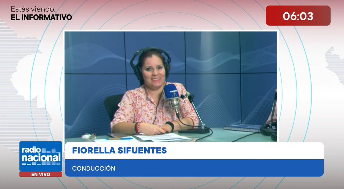 RadioNacionalFM's tweet photo. 🔵[EN VIVO] Iniciamos una nueva edición de #ElInformativoxNacional, con Fiorella Sifuentes (@fiosifuen).  
Sigue la transmisión por Nacional.  
📻103.9 FM  
🖥️📲Mira la transmisión por YouTube:  https://t.co/lanbUdrOiX
#ElInformativoxNacional https://t.co/do3eN80tfe