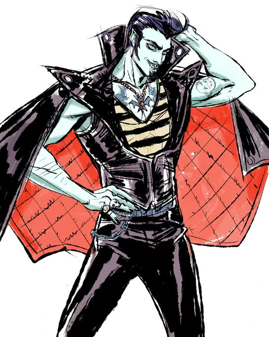 Here's my take on #Alucard #Castlevania3 !! Thanks for suggesting this! I think yours is the clear winner. I had a great laugh drawing Baby D.  