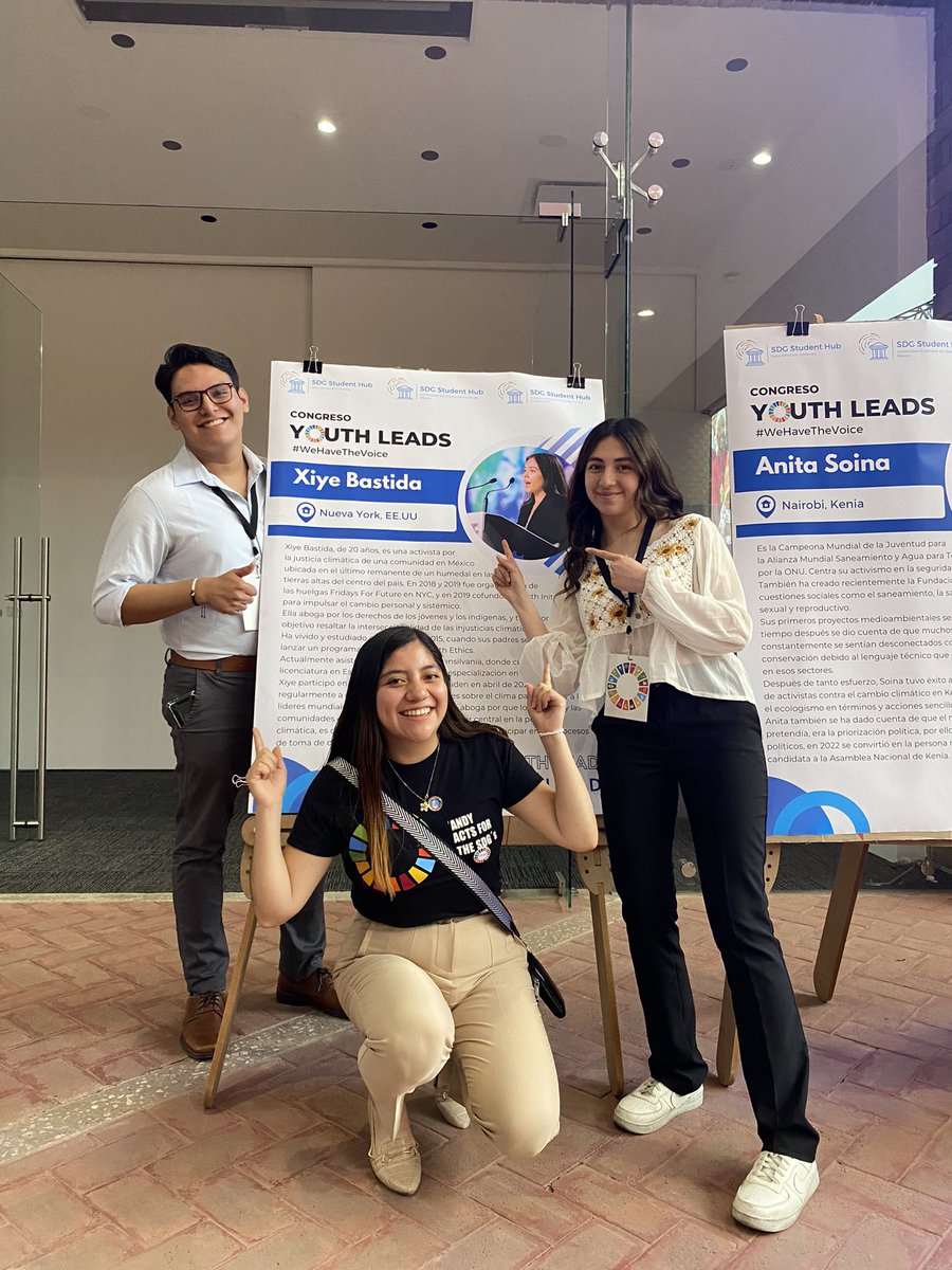 JenniferGYanez's tweet photo. Yesterday we headed the very first “Youth Leads: we have the voice” Congress by @sdghub_ibero and @SDGHubUAEMex 

We received more than 300 delegates and never felt more joy before, I hope we touched someone’s heart or life. 

Thanks to all who joined 🇲🇽🤍 https://t.co/K4WflEeXFp