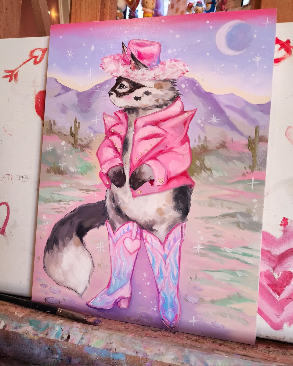 shelbyj_art's tweet photo. #PortfolioDay hi! 💓 im an oil painter and i love painting little critters and warm moments, fantasy and whimsy to make the days feel a bit lighter 💓 https://t.co/r9f42LTxFN