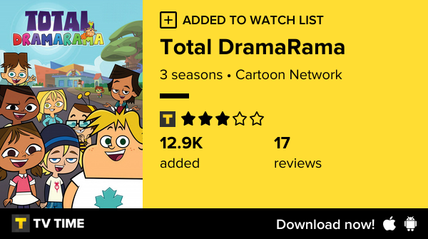 SHOYOIKYGAI's tweet photo. I've just started following Total DramaRama https://t.co/KqZlj2lBn7 #tvtime https://t.co/4cO8eKIbyc