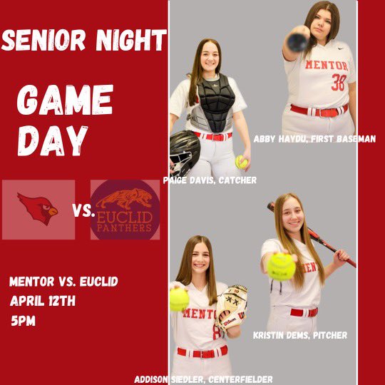 MHSsoftball2025's tweet image. Come out tomorrow to support our Seniors as we celebrate Senior Day! #packthestands #seniorSZN #flycardsfly