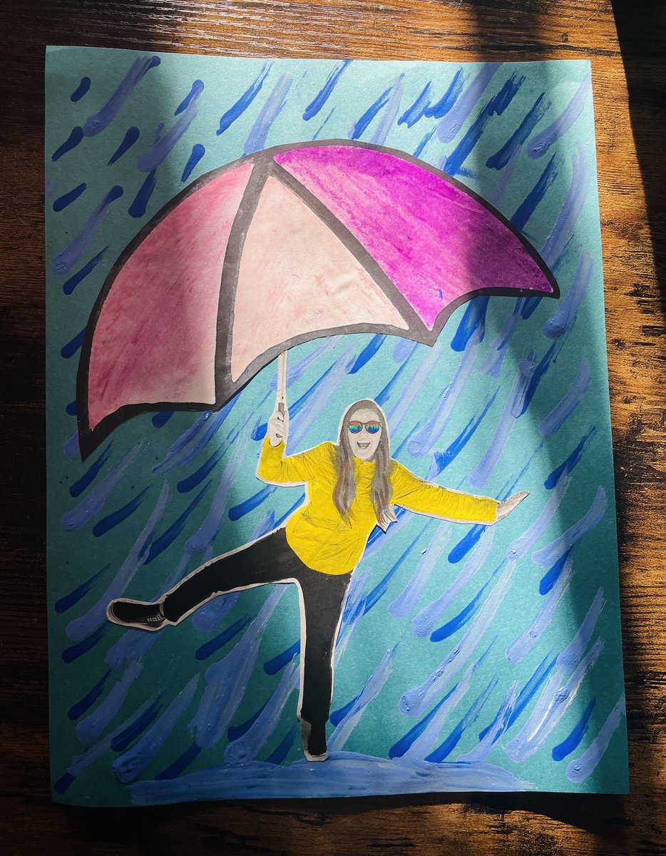 April showers… ☔️ 

#EYsart 
#mixedmedia
#qtipexpressionism 
#👩🏻‍🎨