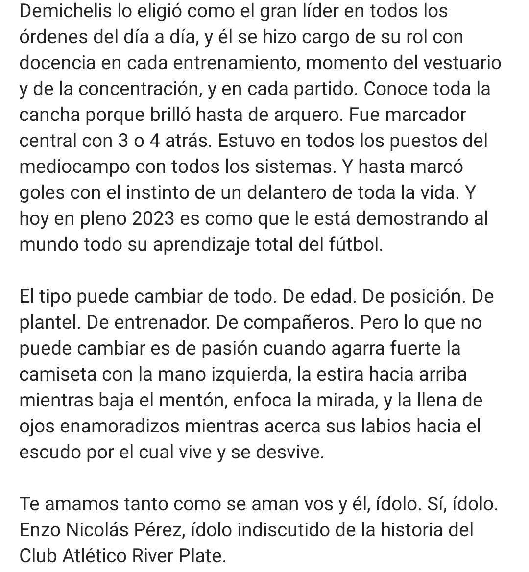 turcocarp's tweet photo. Unas palabritas dedicadas para Enzo, y una respuesta de Enzo fiel al estilo de Enzo. https://t.co/g34BIUPQyg