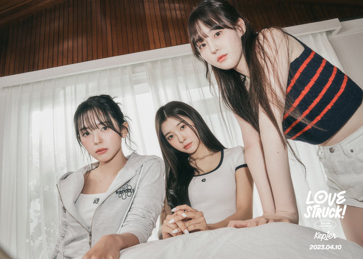 Kep1er's coming back soon with our 4th mini album, and I can't wait for you to see our concept photos! This time, we've got an 'eye contact' theme that'll make your heart race 😍 Get ready to fall in love with Kep1er all over again on April 10th!