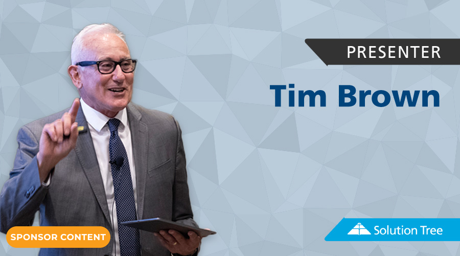 educationweek's tweet image. Tim Brown has led elementary, middle, and high schools to become successful professional learning communities. Tim has great rapport with educators and is just one of our trusted team of PLC at Work® experts. #PLCatWork #RTIatWork #sponsorcontent bit.ly/401tZKN